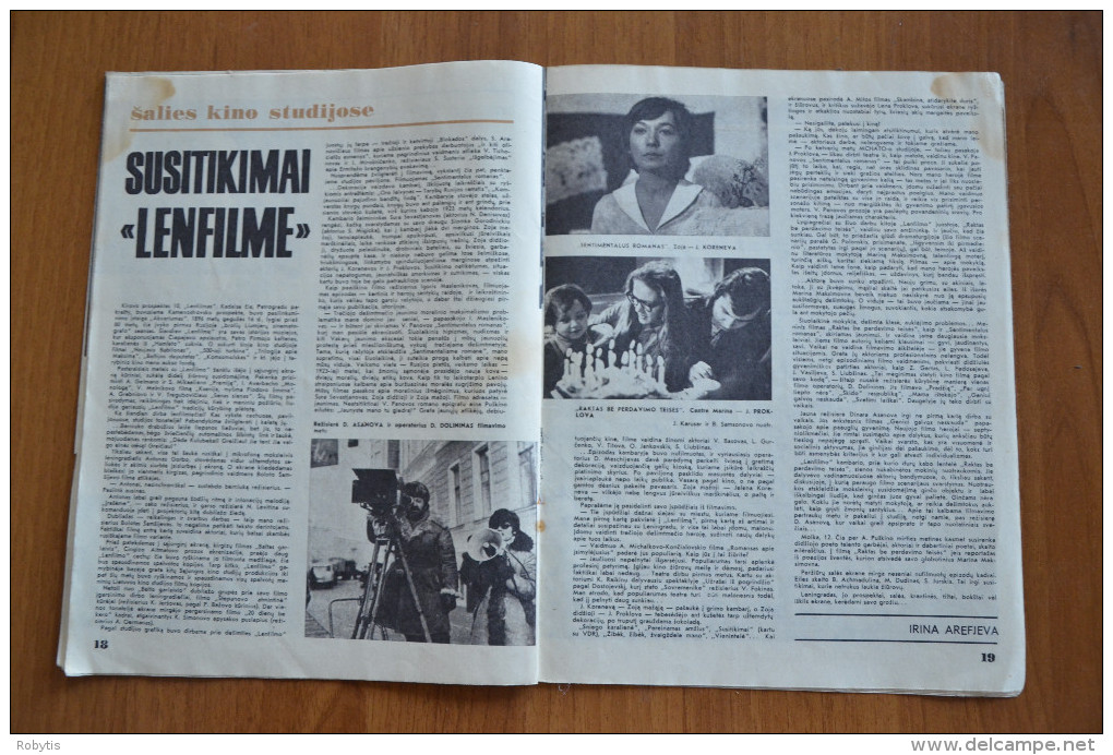 Lithuania Litauen USSR period  Cinema Moves 1976 nr. 5