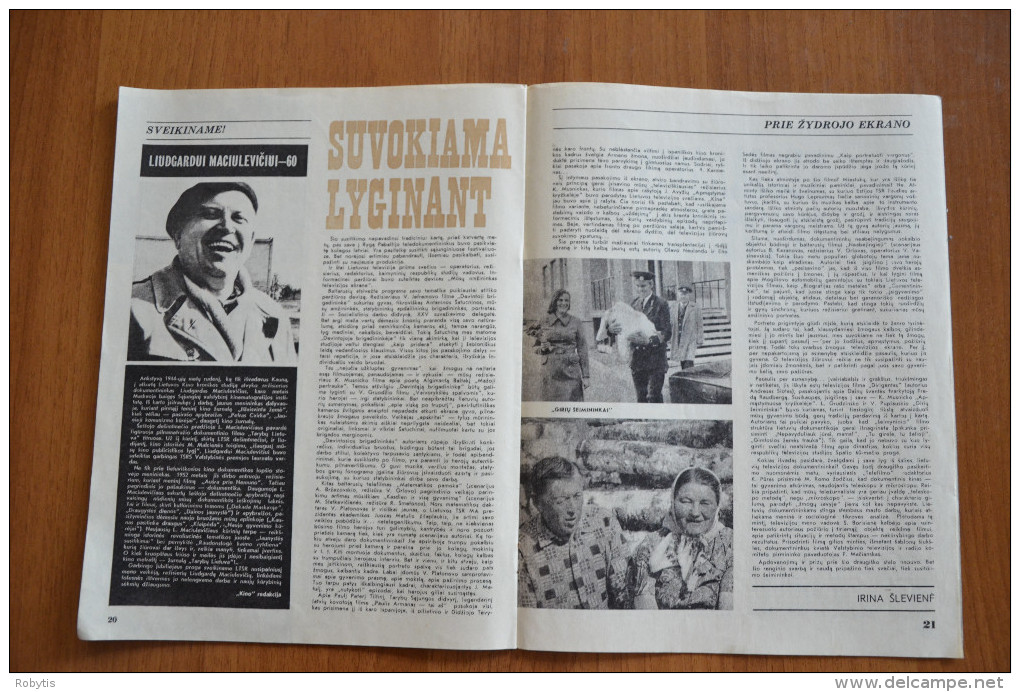 Lithuania Litauen USSR period  Cinema Moves 1977 nr. 6