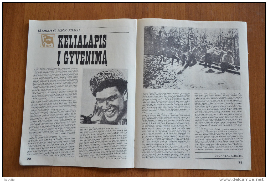 Lithuania Litauen USSR period  Cinema Moves 1977 nr. 6