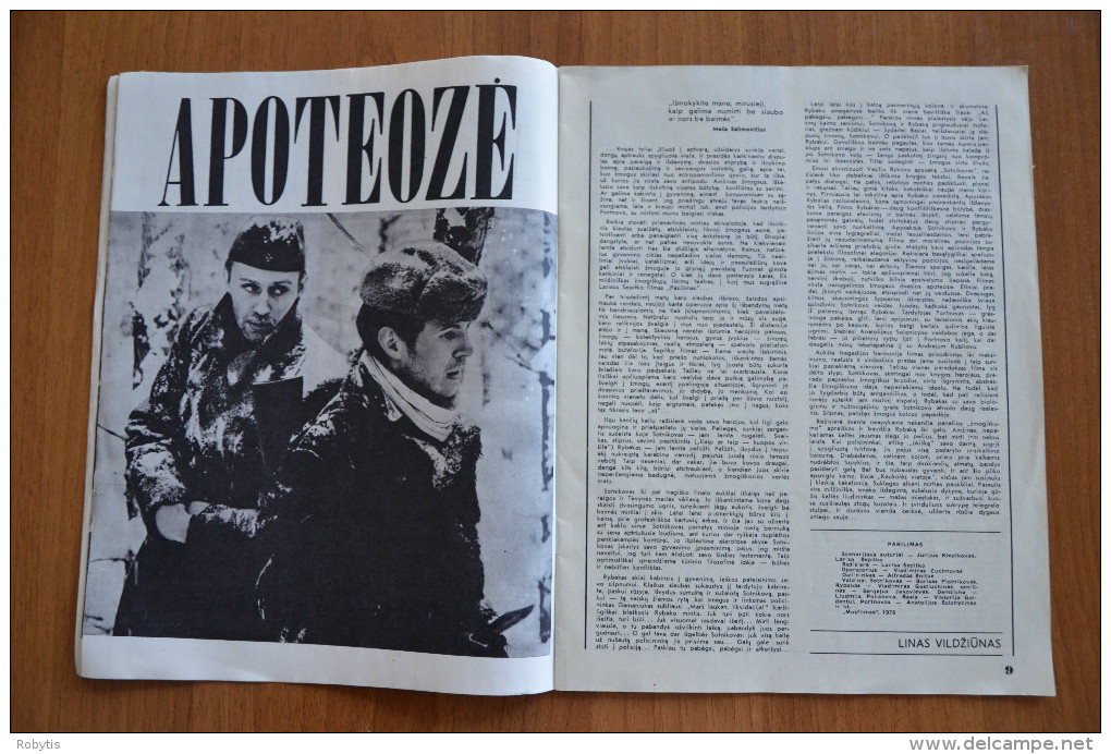 Lithuania Litauen USSR Period  Cinema Moves 1977 Nr. 5 - Zeitungen & Zeitschriften