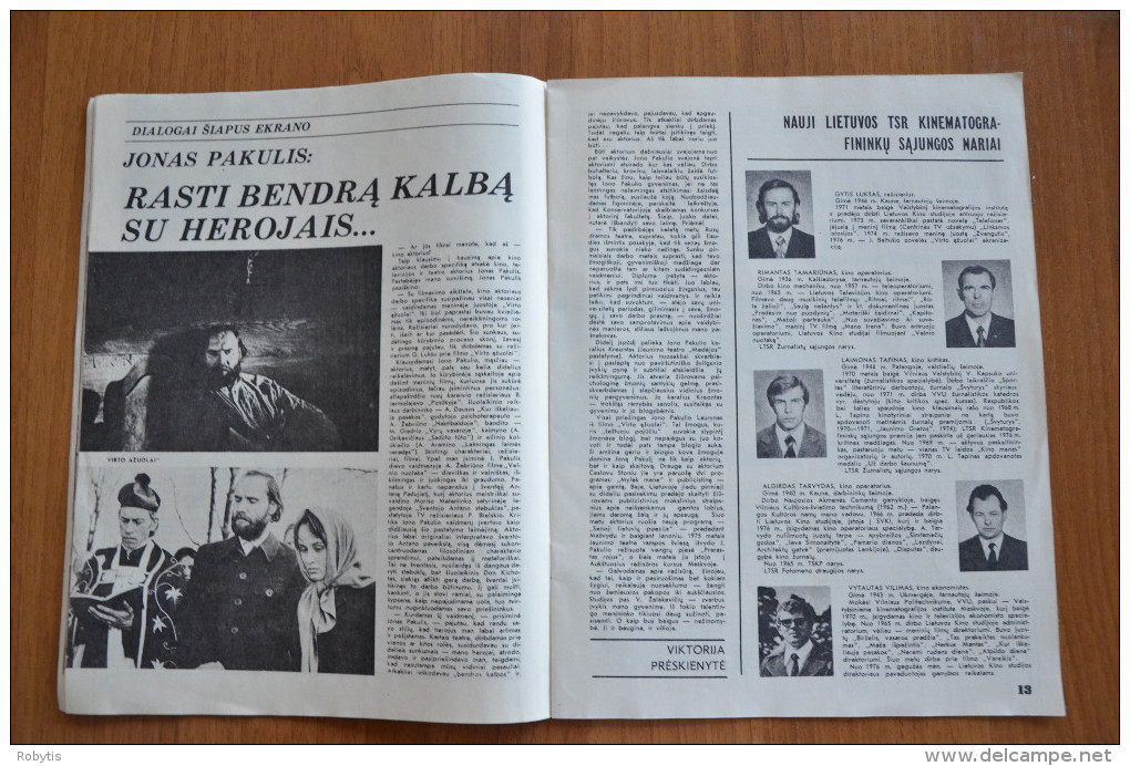 Lithuania Litauen USSR period  Cinema Moves 1977 nr. 5