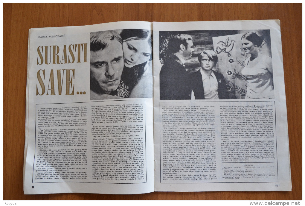 Lithuania Litauen USSR Period  Cinema Moves 1975 Nr. 9 - Magazines