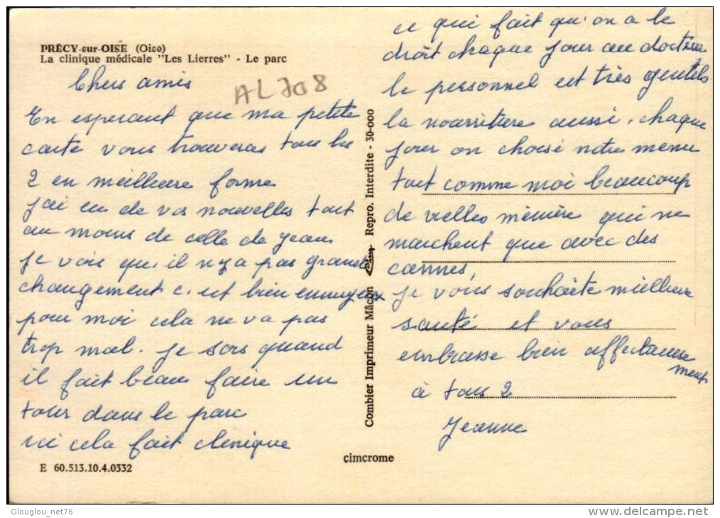 60-PRECY SUR OISE..CLINIQUE MEDICALE "LES LIERRES"...LE PARC..CPM - Précy-sur-Oise