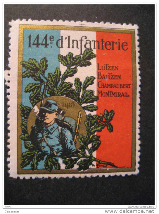 1915 144e Infanterie Lutzen Bautzen Champaubert Montmirail Delandre - Military Heritage