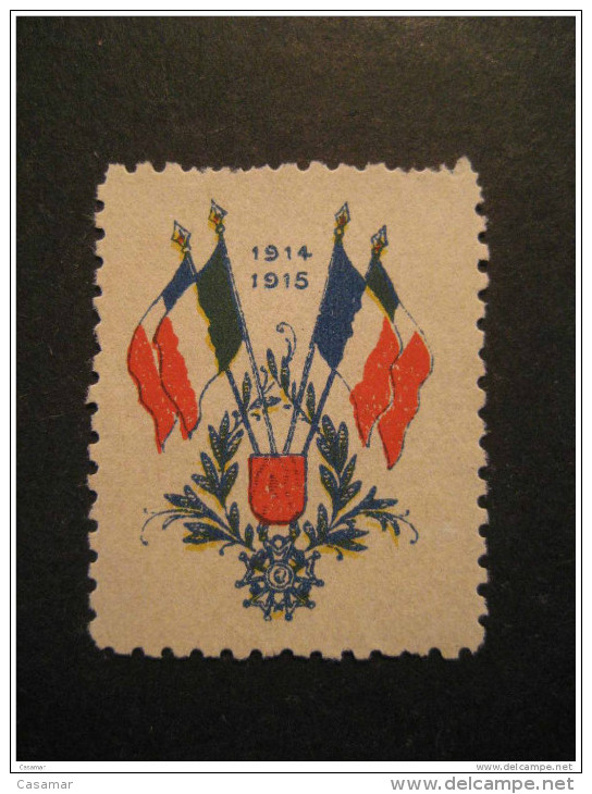 France Italie Amitie WW1 1914-1915 Flag - Vignettes Militaires