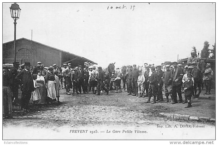 Frévent    62        La Gare. L' Intérieur. 1915 Guerre 14/18 - Andere & Zonder Classificatie