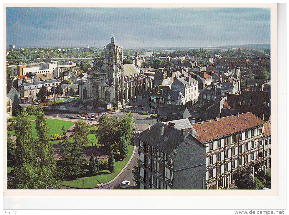 ELBEUF (76-Seine Mar) Place Jules Ferry, Eglise St Jean, Ed. Yvon 1998 - Elbeuf