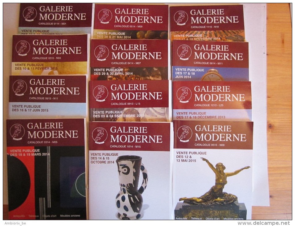 Glerie Moderne - Catalogues De Vetes Publiques - Art
