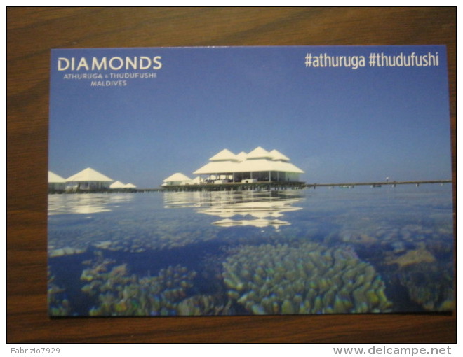 EXPO 2015 MILANO WORLD EXIBITION - CARTOLINA DIAMONDS ATHURUGA THUDUFUSHI MALDIVES CORALLI RESORT - Maldive