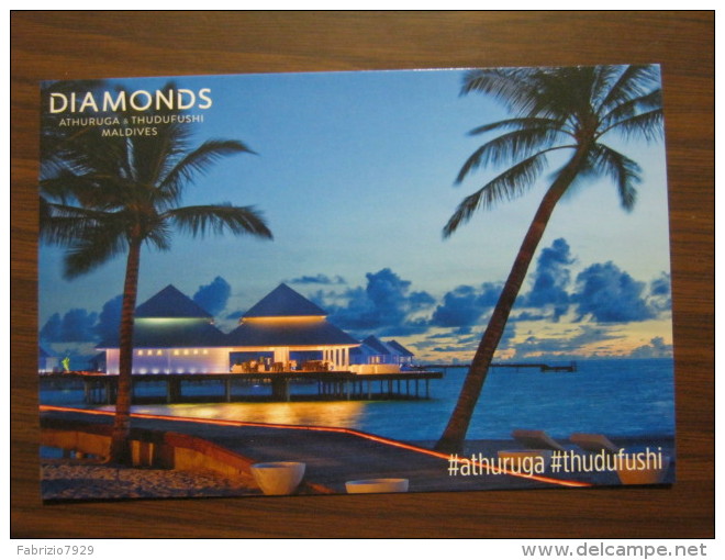 EXPO 2015 MILANO WORLD EXIBITION - CARTOLINA DIAMONDS ATHURUGA THUDUFUSHI MALDIVES PALME TRAMONTO RESORT - Maldive