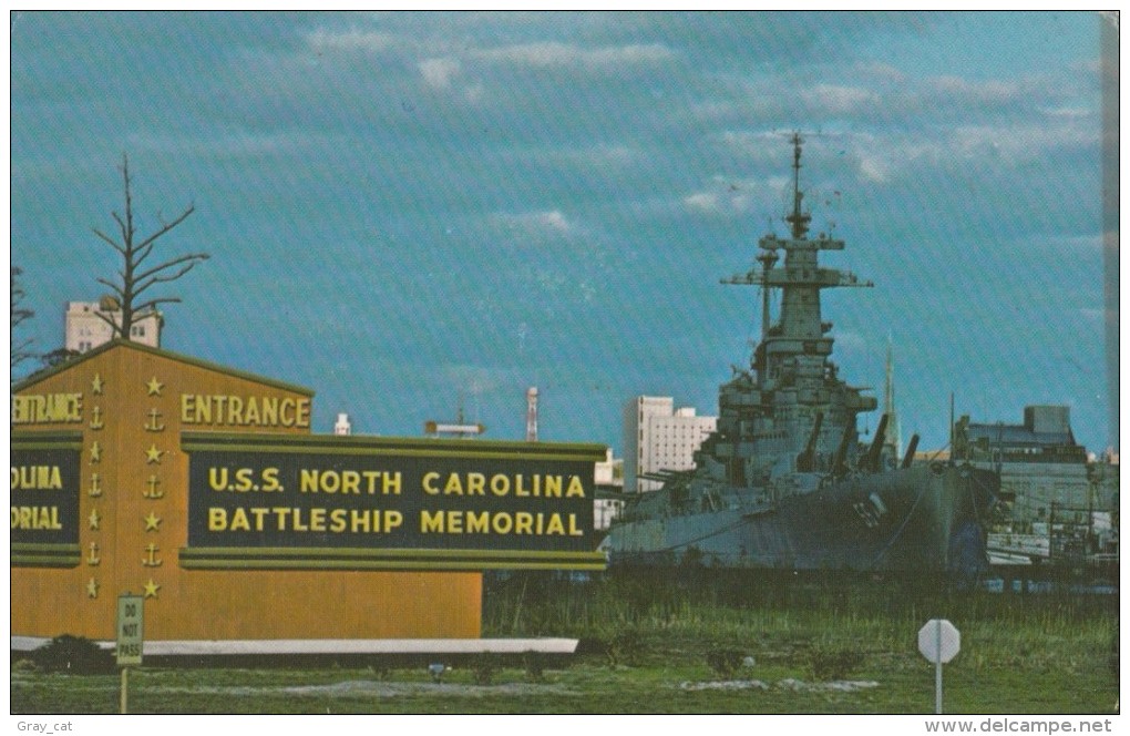 U.S.S. North Carolina Battleship Wilmington, NC, Unused Postcard [16537] - Wilmington
