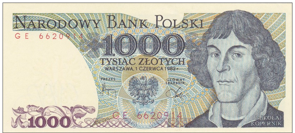 Narodowy  Bank  POLSKI  1982 - Polonia