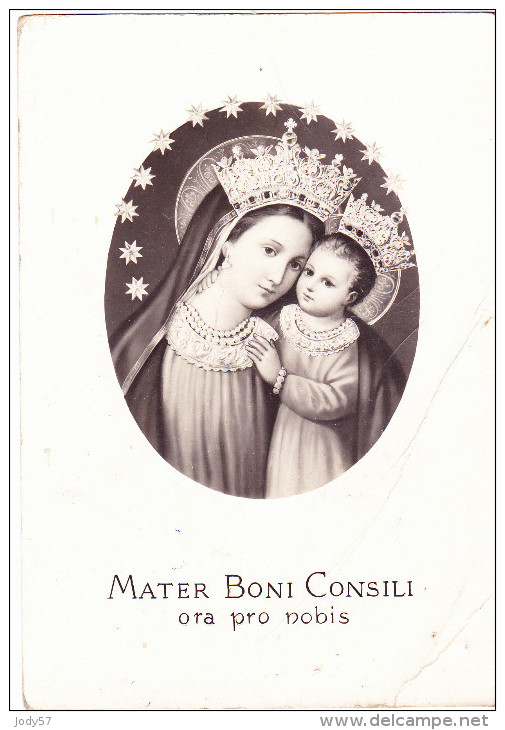 CARTOLINA    MATER BONI CONSILI         NON VIAGGIATA - Vergine Maria E Madonne