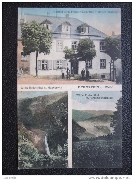 AK SCHWARZENBACH Am Wald BERNSTEIN Kr.Hof Gasthof Ca.1910 /// D*18895 - Hof