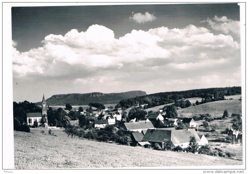 D5991      CUNNERSDORF : Mit Grossem Zschirnstein - Glashütte