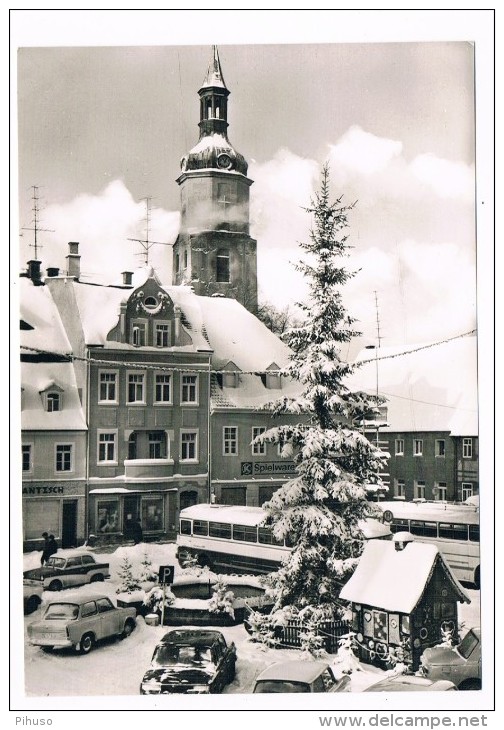 D5993      PULSNITZ : Platz Der Befreiung - Pulsnitz