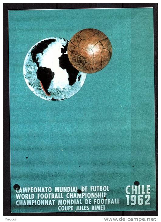 ALLEMAGNE   Carte  Football  Soccer  Fussball Cup 1962 - 1962 – Chile