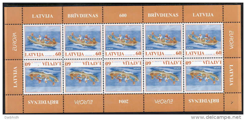 LATVIA 2004 Europa: Holidays Sheet MNH / **.  Michel 613 Kb - Lettonie