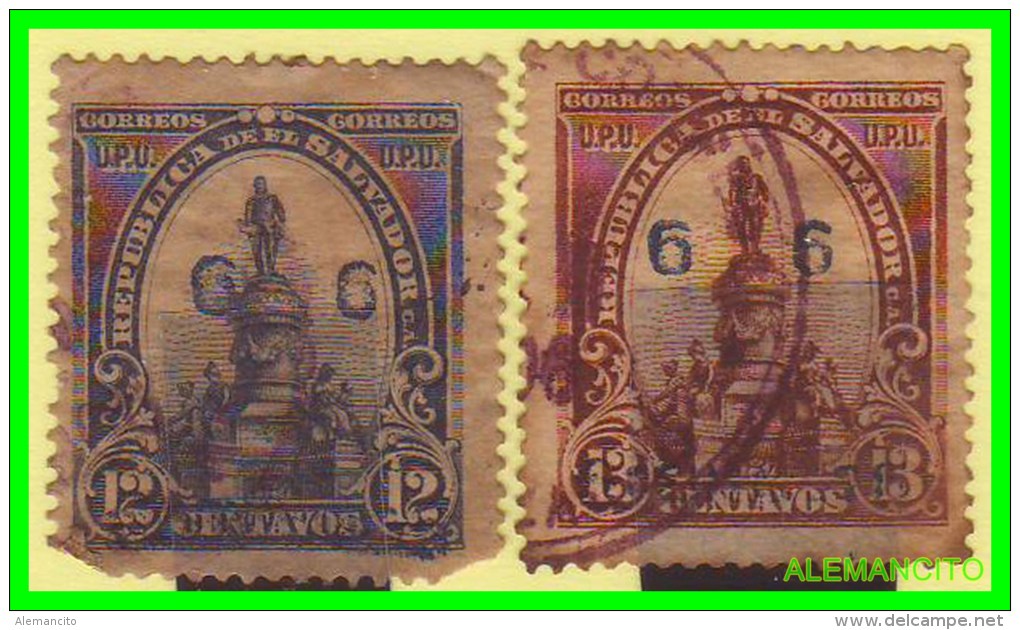 EL SALVADOR  2 SELLOS SERIE   AÑO 1903 - Salvador