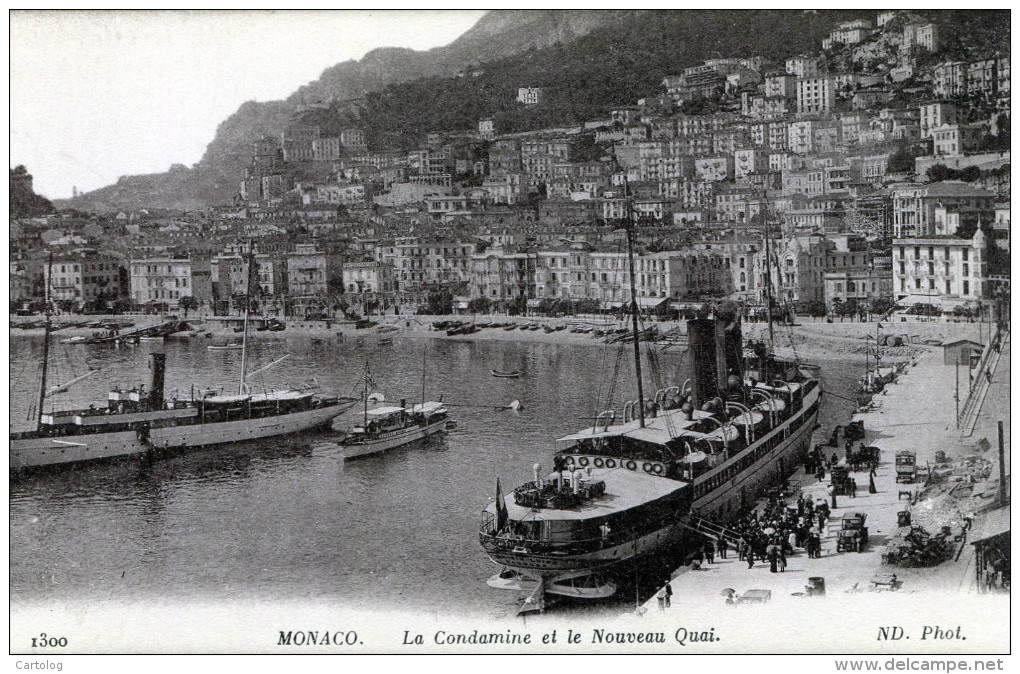 Monaco. La Condamine Et Le Niveau Quai - La Condamine