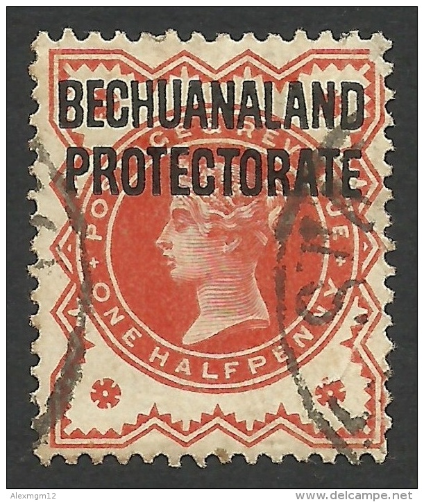 Bechuanaland Protectorate, 1/2 P. 1897, Sc # 69, Used - 1885-1964 Bechuanaland Protectorate