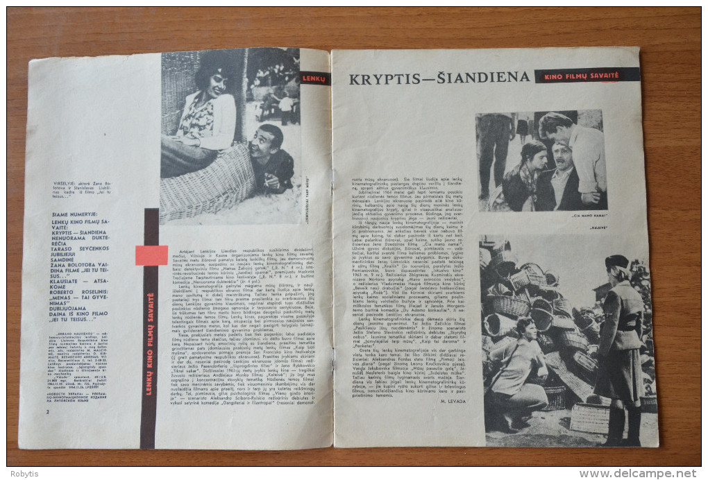 Lithuania Litauen USSR Period Cinema Moves 1964 Nr. 10 - Magazines