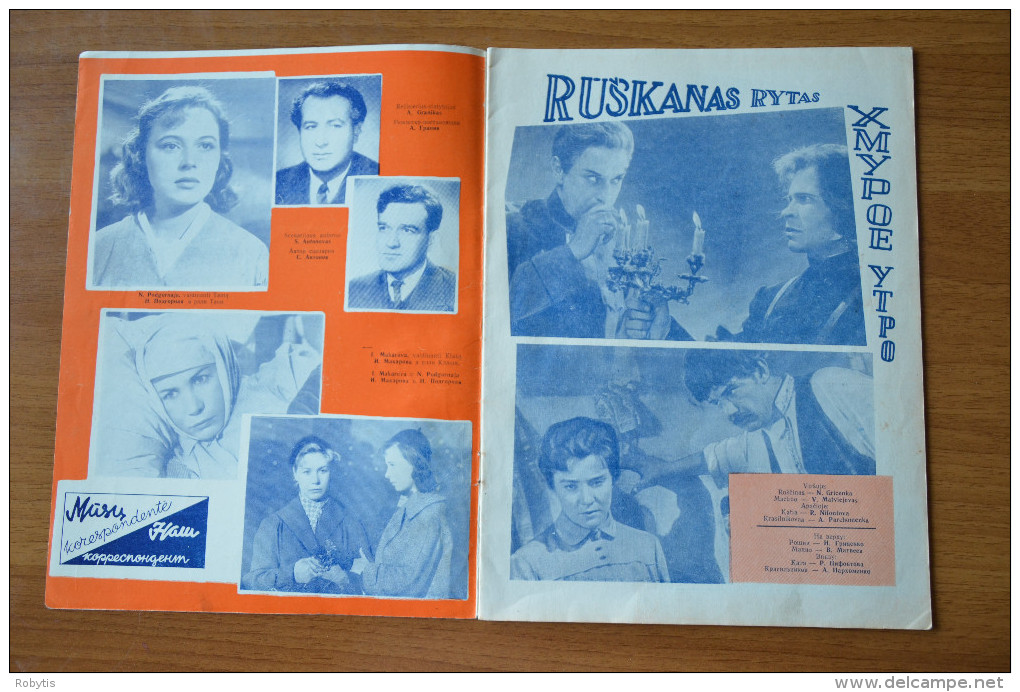 Lithuania Litauen USSR Period Cinema Moves 1959 - Zeitungen & Zeitschriften