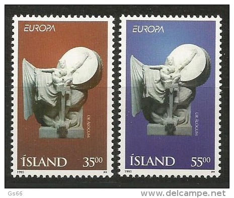 ISLAND. 1995, 826/27, Europa Cept. Frieden Und Freiheit. MNH ** - 1995
