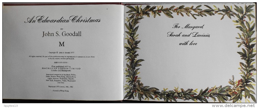 LIVRE ILLUSTRE En Couleur En Double Page - AN EDWARDIAN CHRISTMAS Par John S. GOODALL - En TBE - - Picture Books