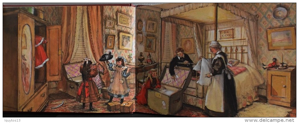 LIVRE ILLUSTRE en Couleur en Double page - AN EDWARDIAN CHRISTMAS par John S. GOODALL - En TBE -