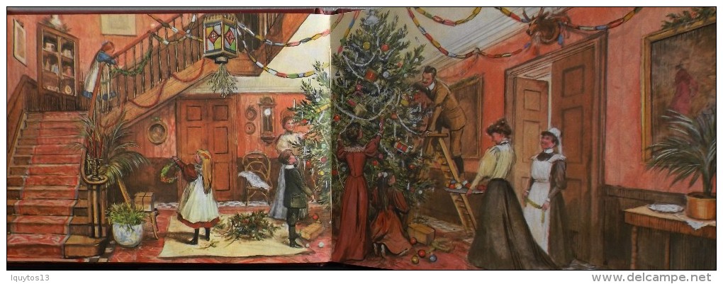 LIVRE ILLUSTRE en Couleur en Double page - AN EDWARDIAN CHRISTMAS par John S. GOODALL - En TBE -