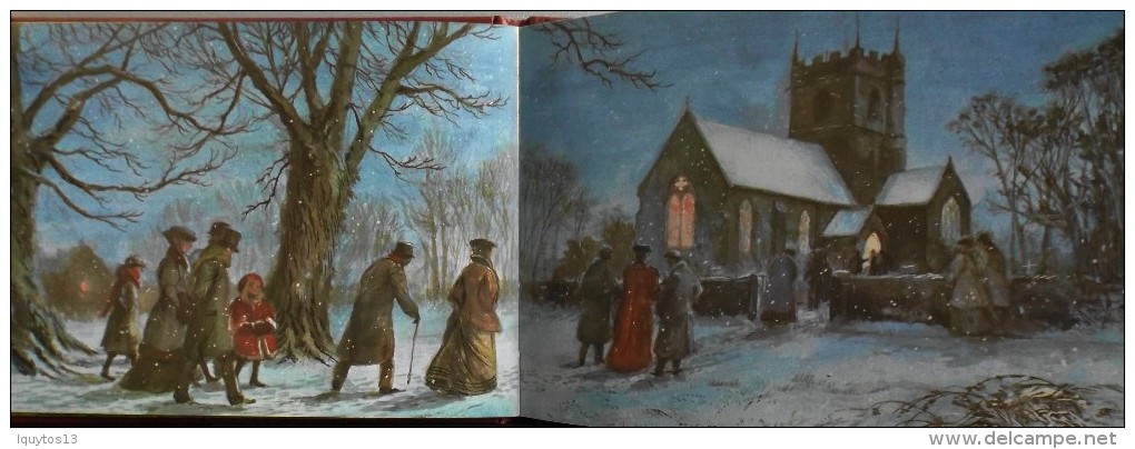 LIVRE ILLUSTRE en Couleur en Double page - AN EDWARDIAN CHRISTMAS par John S. GOODALL - En TBE -