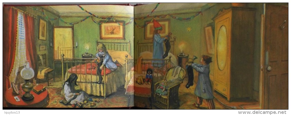 LIVRE ILLUSTRE en Couleur en Double page - AN EDWARDIAN CHRISTMAS par John S. GOODALL - En TBE -