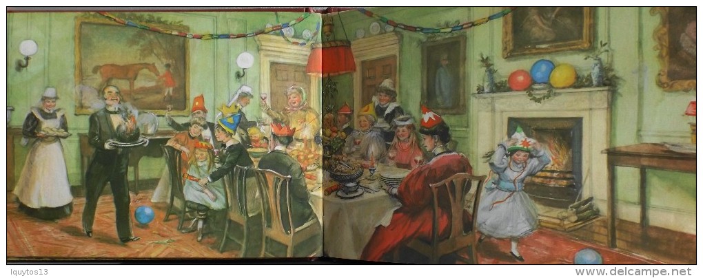 LIVRE ILLUSTRE en Couleur en Double page - AN EDWARDIAN CHRISTMAS par John S. GOODALL - En TBE -