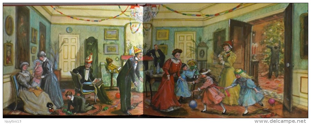 LIVRE ILLUSTRE en Couleur en Double page - AN EDWARDIAN CHRISTMAS par John S. GOODALL - En TBE -