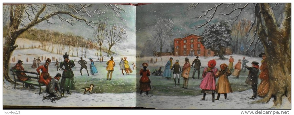 LIVRE ILLUSTRE en Couleur en Double page - AN EDWARDIAN CHRISTMAS par John S. GOODALL - En TBE -