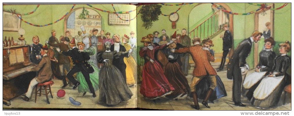 LIVRE ILLUSTRE en Couleur en Double page - AN EDWARDIAN CHRISTMAS par John S. GOODALL - En TBE -