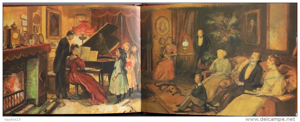 LIVRE ILLUSTRE en Couleur en Double page - AN EDWARDIAN CHRISTMAS par John S. GOODALL - En TBE -