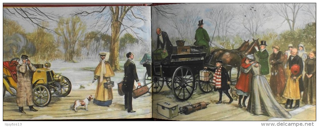 LIVRE ILLUSTRE en Couleur en Double page - AN EDWARDIAN CHRISTMAS par John S. GOODALL - En TBE -