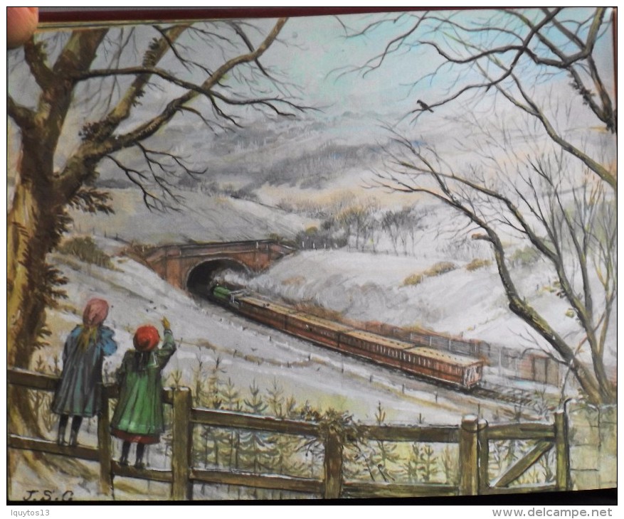 LIVRE ILLUSTRE en Couleur en Double page - AN EDWARDIAN CHRISTMAS par John S. GOODALL - En TBE -