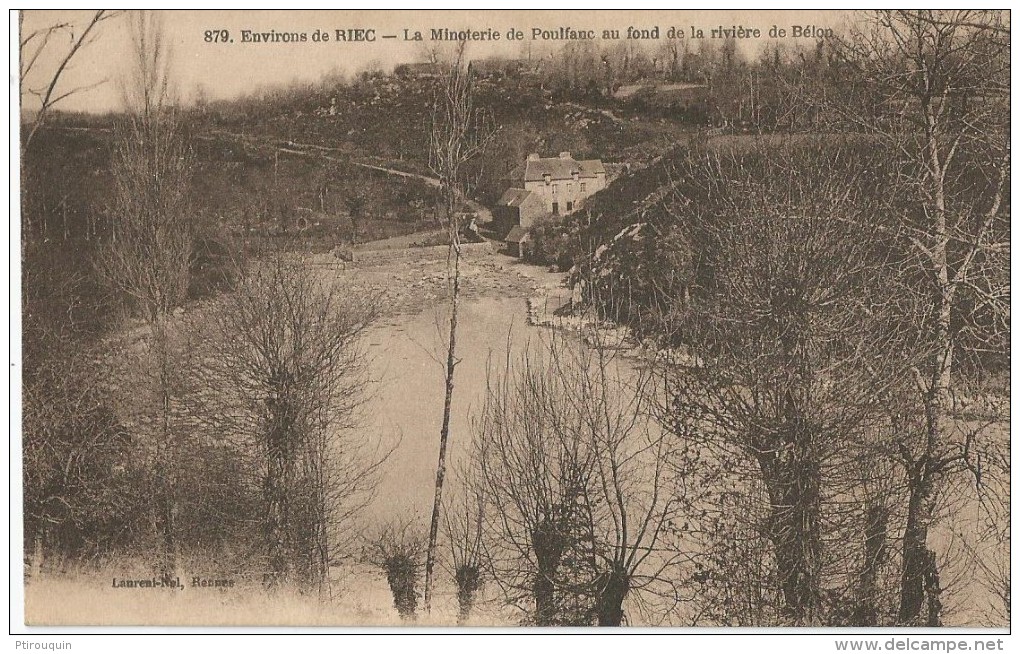 Environs De RIEC - La Minoterie De Poulfanc Au Fond De La Rivière De Bélon - 879 - Autres & Non Classés