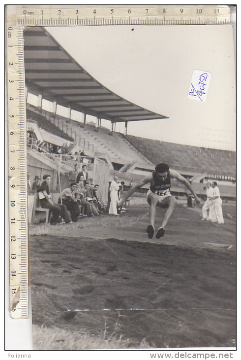 PO4075D# FOTOGRAFIA Anni '60 - ATLETICA - SALTO TRIPLO - NAZIONALE ITALIA LANCIA TORINO - GUZZI - Atletica