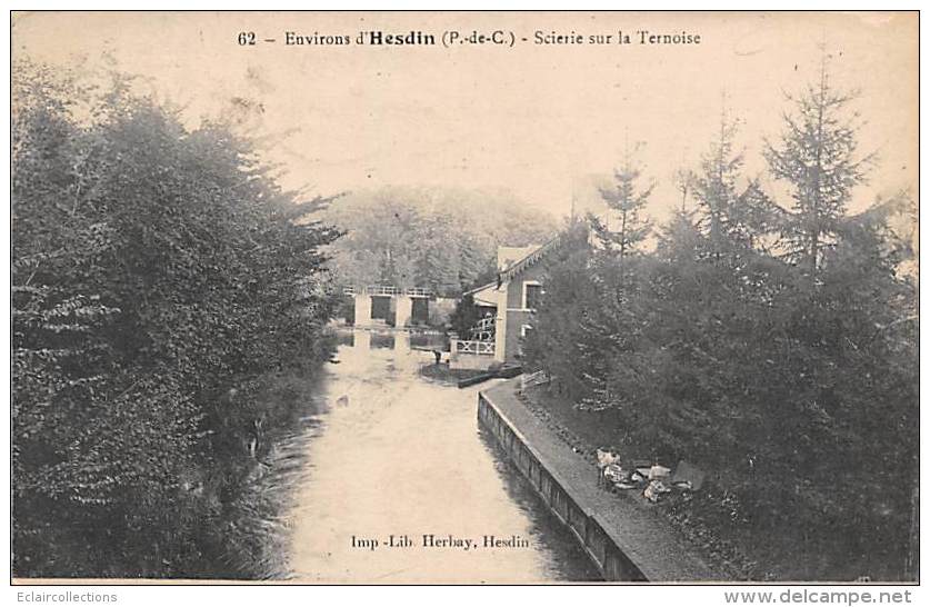 Hesdin     62          Scierie Sur La Ternoise - Hesdin