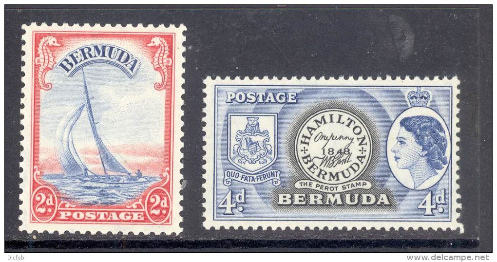 BERMUDA, 1938 2d Also 1953 4d Unmounted Mint - Bermuda