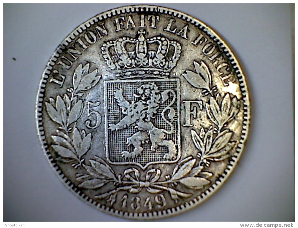 Leopold I - 5 Francs 1849 POS B - 5 Francs