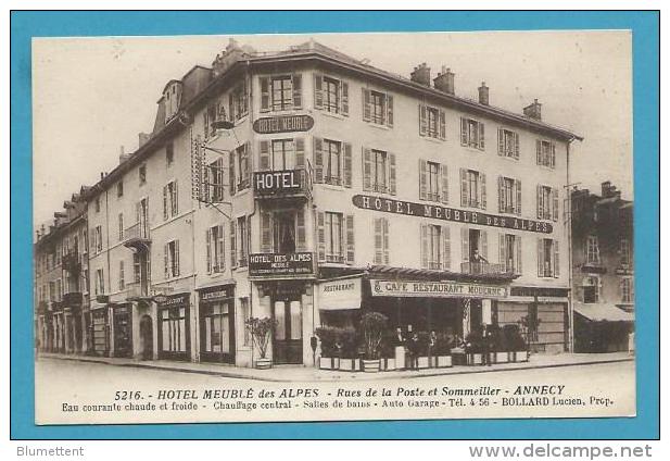 CPSM 5216 Hôtel Meublé Des ALPE74 S Rues De La Poste Et Sommeiller ANNECY 74 - Annecy-le-Vieux