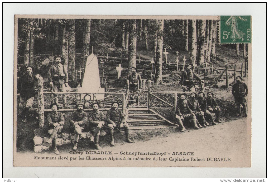 ALSACE -Chasseurs Alpins - Camp DUBARLE - Schnepfenridkopf - Guerre 1914-18 - 1914-18