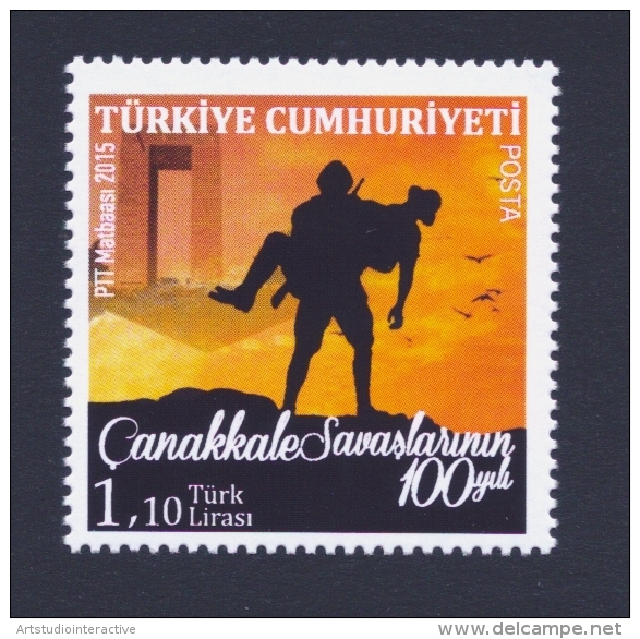 2015 TURKEY "GALLIPOLI / CENTENARY OF WWI" SINGOLI MNH - Neufs