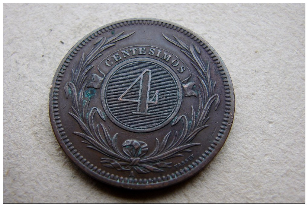 4 Centesimos 1869 - Uruguay