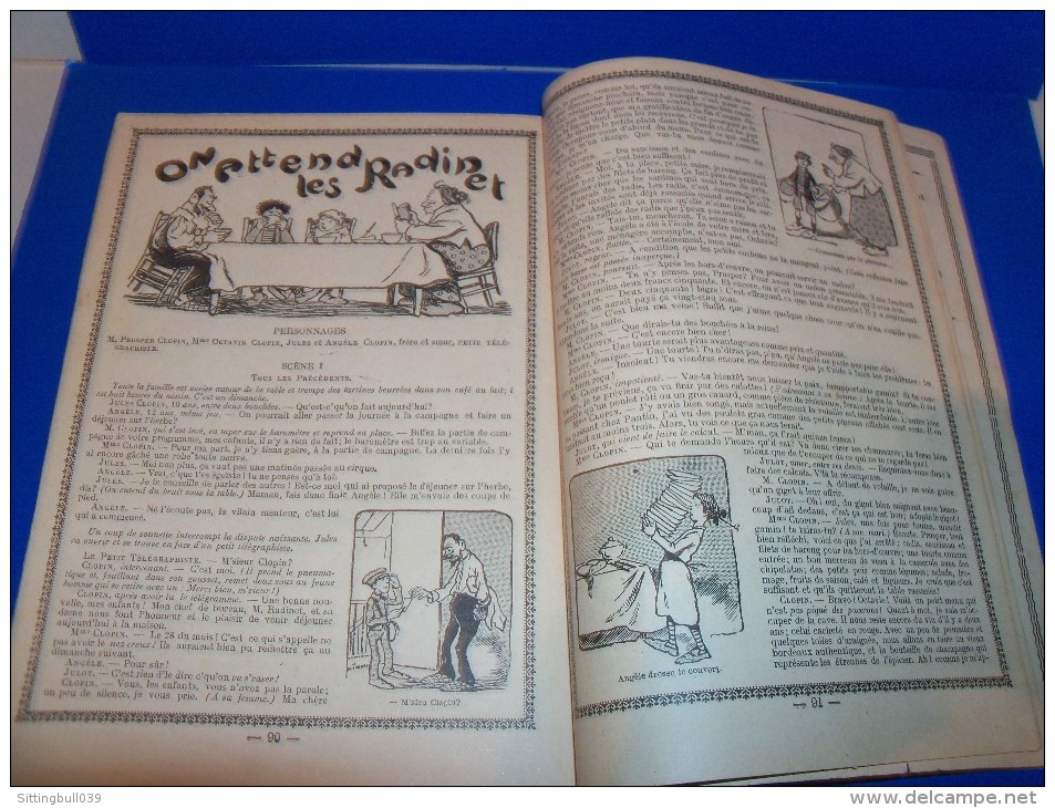 Almanach du Petit illustré 1912. 1ère de couv,dessin CO de Nicolson + Footit et Chocolat les célèbres clowns.Offenstadt